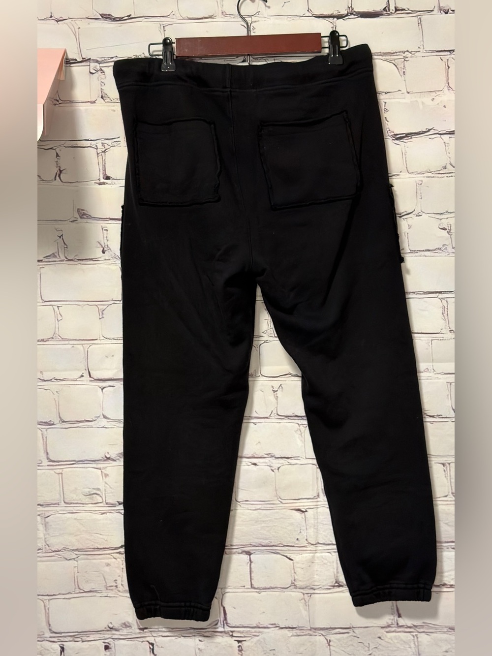 FRANK & EILEEN EAMON TRIPLE FLEECE JOGGER BLACK SIZE S RELAXED COTTON CLASSIC - Picture 3 of 10
